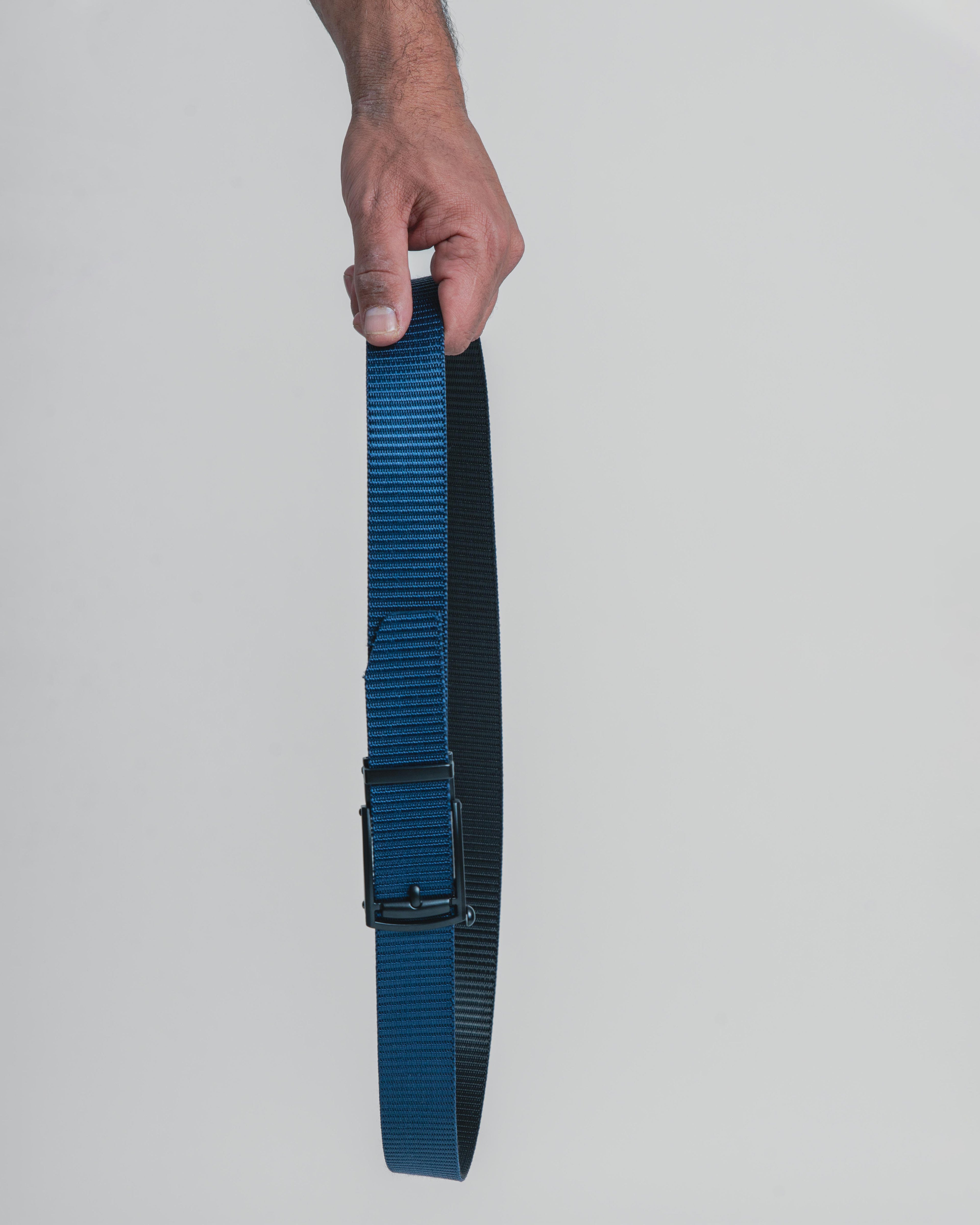 hand holding belt